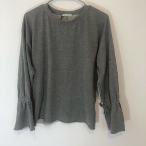 Zara Trafaluc Raw hem Bell sleeve sweatshirt - S